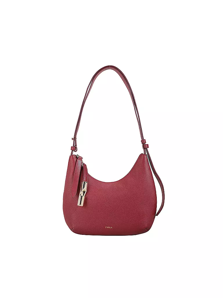 FURLA Ledertasche Schultertasche GOCCIA Small rot